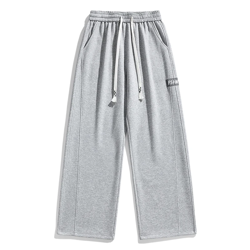 Autumn 190 Tall Man Extra Long Length Pants 115cm Big Large size Straight Barrel Elastic Waist Casual Pants Sweatpants Clothing