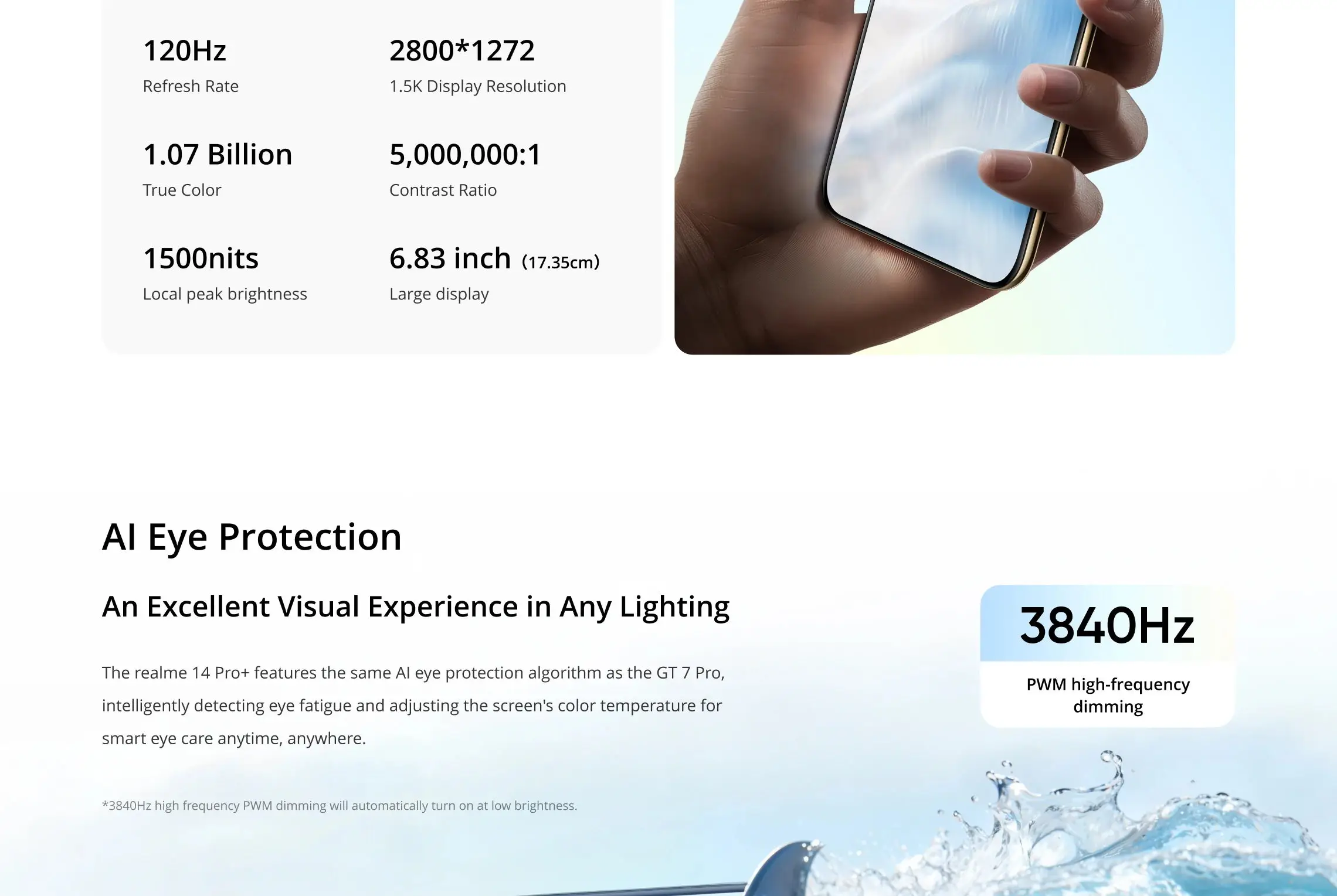 realme 14 Pro+ 5G Smartphone 50MP+50MP Camera 120Hz 6.83'' Quad Curve Display Snapdragon 7s Gen 3 processeur 5260mAh Battery