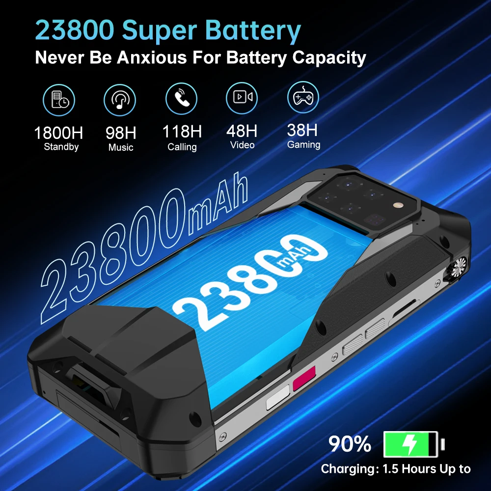8849 Tank 3 Pro Unihertz Rugged Smartphone with  Projector 100 Lumens 5G 32/36GB 512GB 23800mAh Cell Phones Dimensity 8200 CPU
