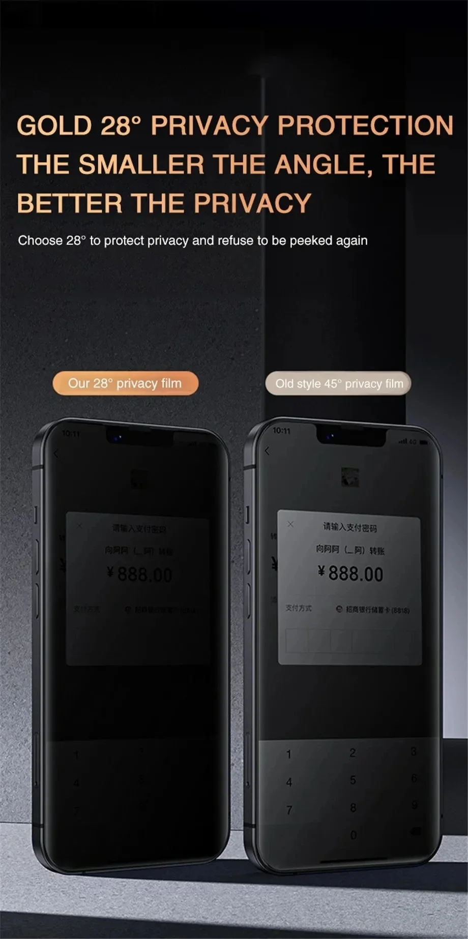 1~4PCS Anti-Spy Glass For iPhone 17 16 15 14 13 Pro Max Privacy Screen Protector & Camera Protection Film For iPhone15 12 11 Pro 1~4PCS Anti-Spy Glass For iPhone 17 16 15 14 13 Pro Max Privacy Screen Protector & Camera Protection Film For iPhone15 12 11 Pro