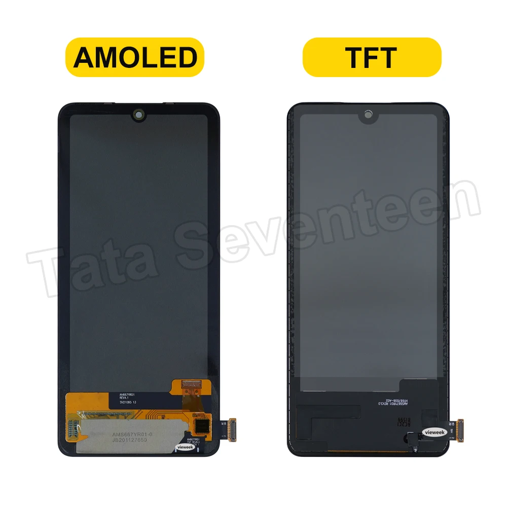 AMOLED For Xiaomi Redmi Note 12 Pro 4G LCD Display Touch Screen With Frame Digitizer Assembly 2209116AG 2209116AG Screen