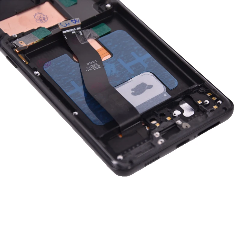 AMOLED S21 Ultra Screen Assembly for Samsung S21 Ultra 5G G998B G998B/DS Lcd Display Touch Screen Frame with Fingerprints