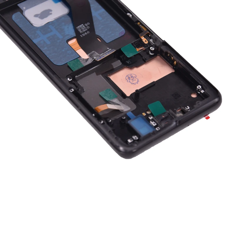 AMOLED S21 Ultra Screen Assembly for Samsung S21 Ultra 5G G998B G998B/DS Lcd Display Touch Screen Frame with Fingerprints