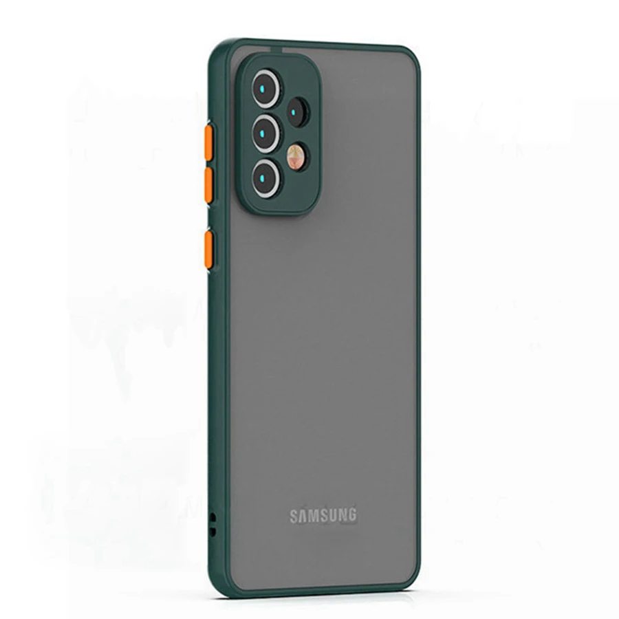 Armor Shockproof Matte Case For Samsung Galaxy A72 A55 A52 A05 A32 A17 A15 A33 A53 A73 A16 A36 A56 5G A23 A13 A35 Bumper Cover