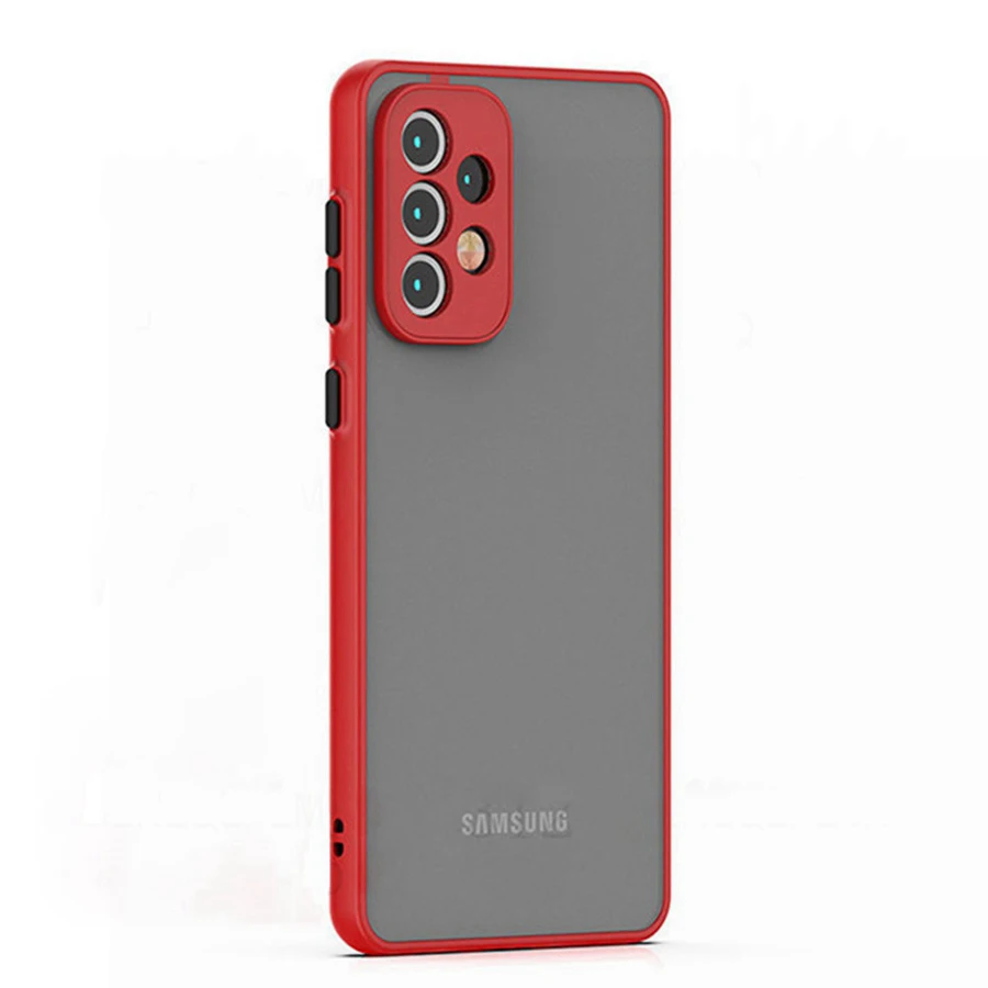 Armor Shockproof Matte Case For Samsung Galaxy A72 A55 A52 A05 A32 A17 A15 A33 A53 A73 A16 A36 A56 5G A23 A13 A35 Bumper Cover