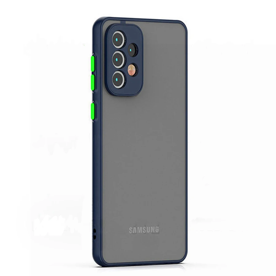 Armor Shockproof Matte Case For Samsung Galaxy A72 A55 A52 A05 A32 A17 A15 A33 A53 A73 A16 A36 A56 5G A23 A13 A35 Bumper Cover