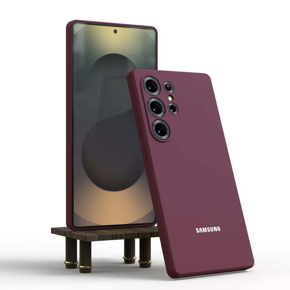 Original Samsung S25 Ultra Case Soft Liquid Silicone Ultra Thin Shockproof Phone Back Cover For Galaxy S25Ultra S25Plus S25 S24