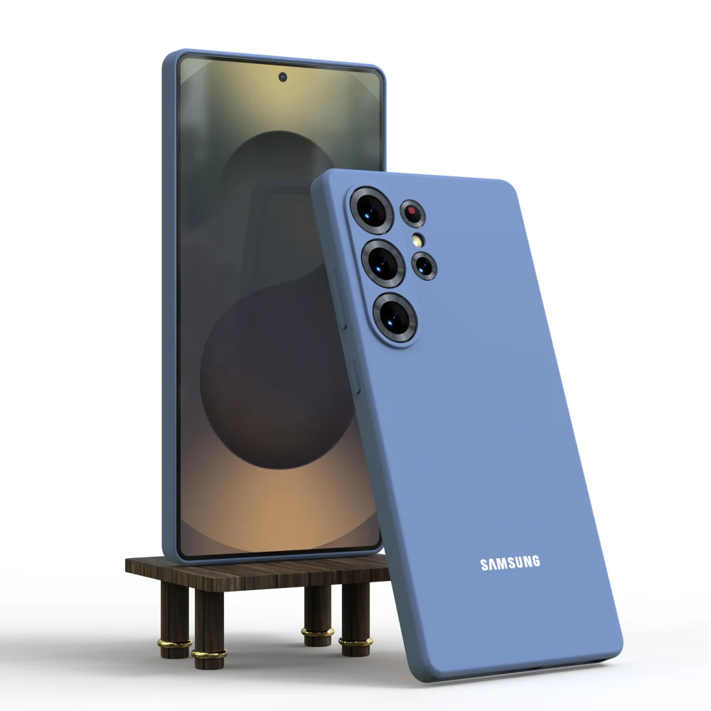 Original Samsung S25 Ultra Case Soft Liquid Silicone Ultra Thin Shockproof Phone Back Cover For Galaxy S25Ultra S25Plus S25 S24