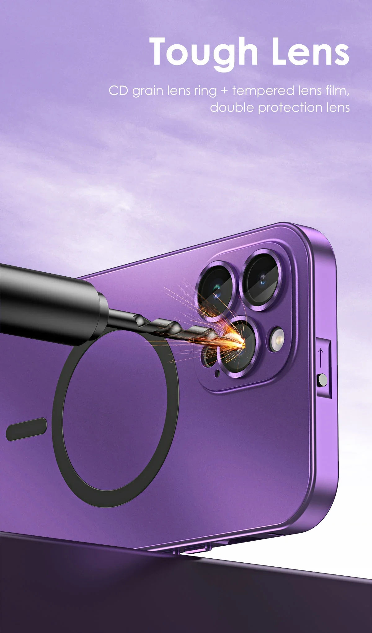 Metal Frame Phone Case For Iphone 17 12 14 15 16 13 Pro Max 16 15 Plus 17 Air Luxury Aluminum Magnetic PC Back Panel Phone Cover