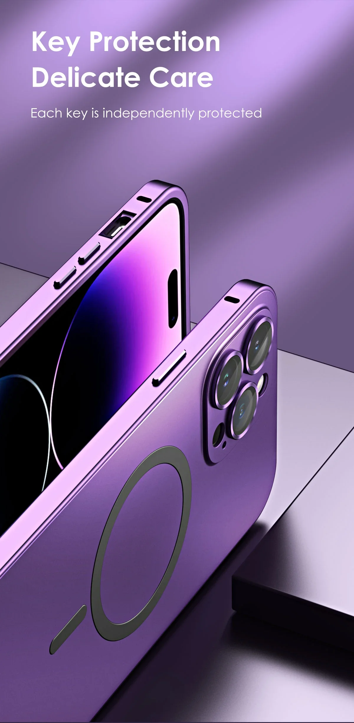 Metal Frame Phone Case For Iphone 17 12 14 15 16 13 Pro Max 16 15 Plus 17 Air Luxury Aluminum Magnetic PC Back Panel Phone Cover