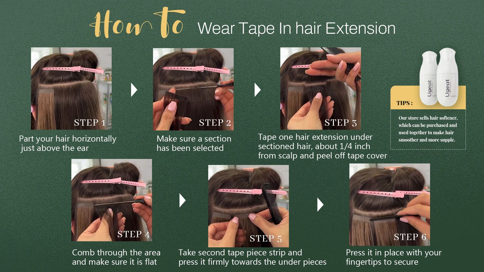 Ugeat Tape in Hair Extensions Human Hair Real Natural Brazilian Remy Hair Straight Seamless Skin Weft For Women Balayage 20P/40P Ugeat Tape in Hair Extensions Human Hair Real Natural Brazilian Remy Hair Straight Seamless Skin Weft For Women Balayage 20P/40P