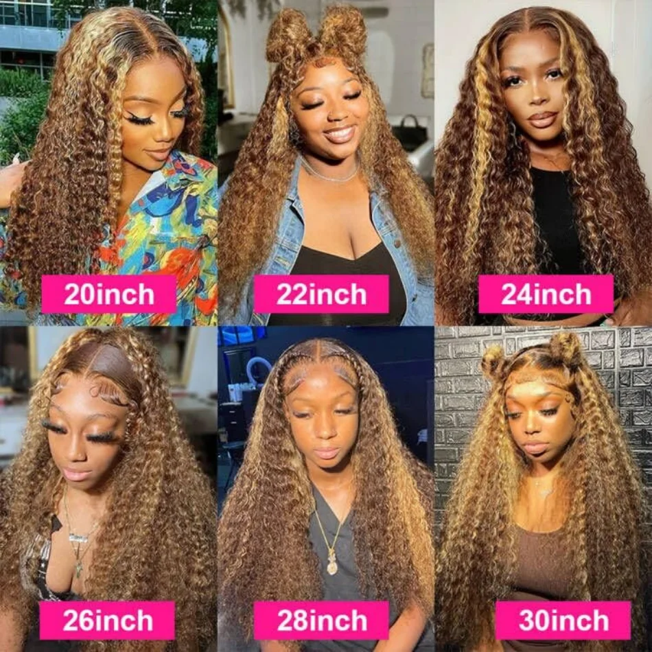 Highlight 360 Full Lace Wig Human Hair Pre Plucked Hd Deep Wave Curly Wave 250 Density 427 Lace Wig Colored 360 Lace Frontal Wig Highlight 360 Full Lace Wig Human Hair Pre Plucked Hd Deep Wave Curly Wave 250 Density 427 Lace Wig Colored 360 Lace Frontal Wig