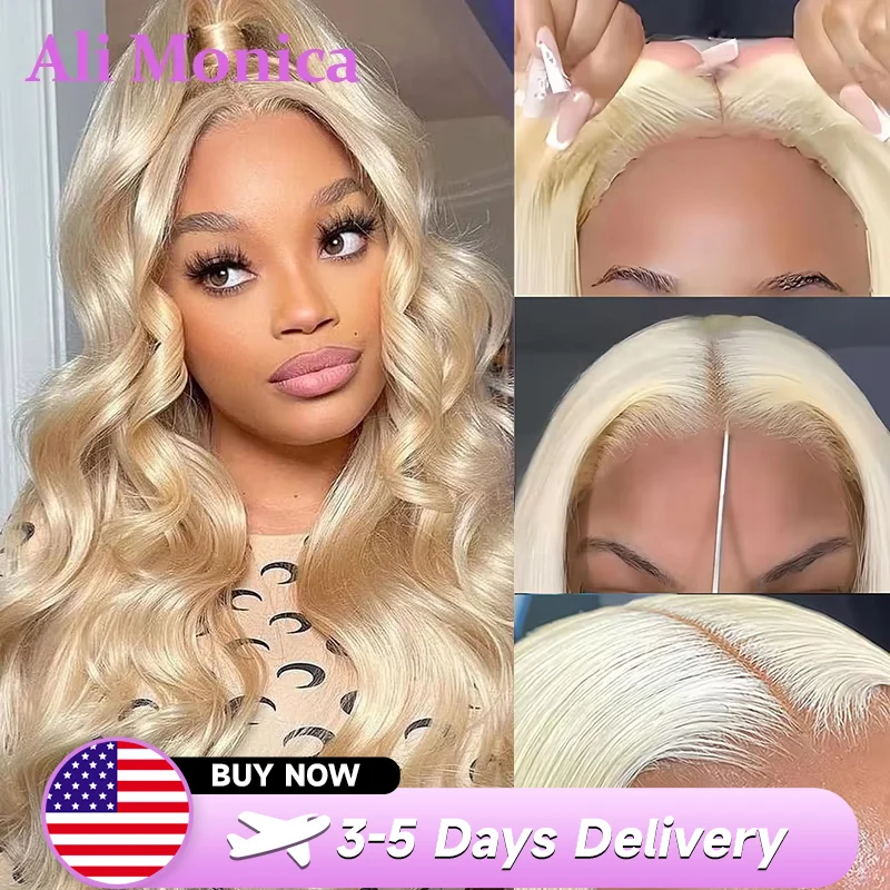 13x4 13x6 360 Lace Wig 613 Blonde Body Wave 5X5 Ready and Go Glueless Human Hair Wig Vietaese Raw Human Hair Hd Lace Frontal Wig