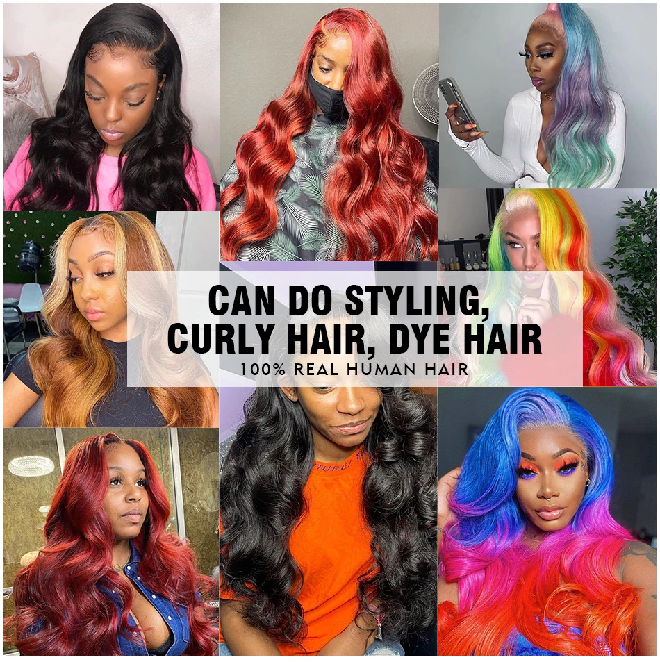 30 40 Inch 360 Full Lace Body Wave Wigs Human Hair 100% 13x4 13x6 HD Lace Frontal Wig For Black Women 4x4 5x5 Lace Closure Wigs