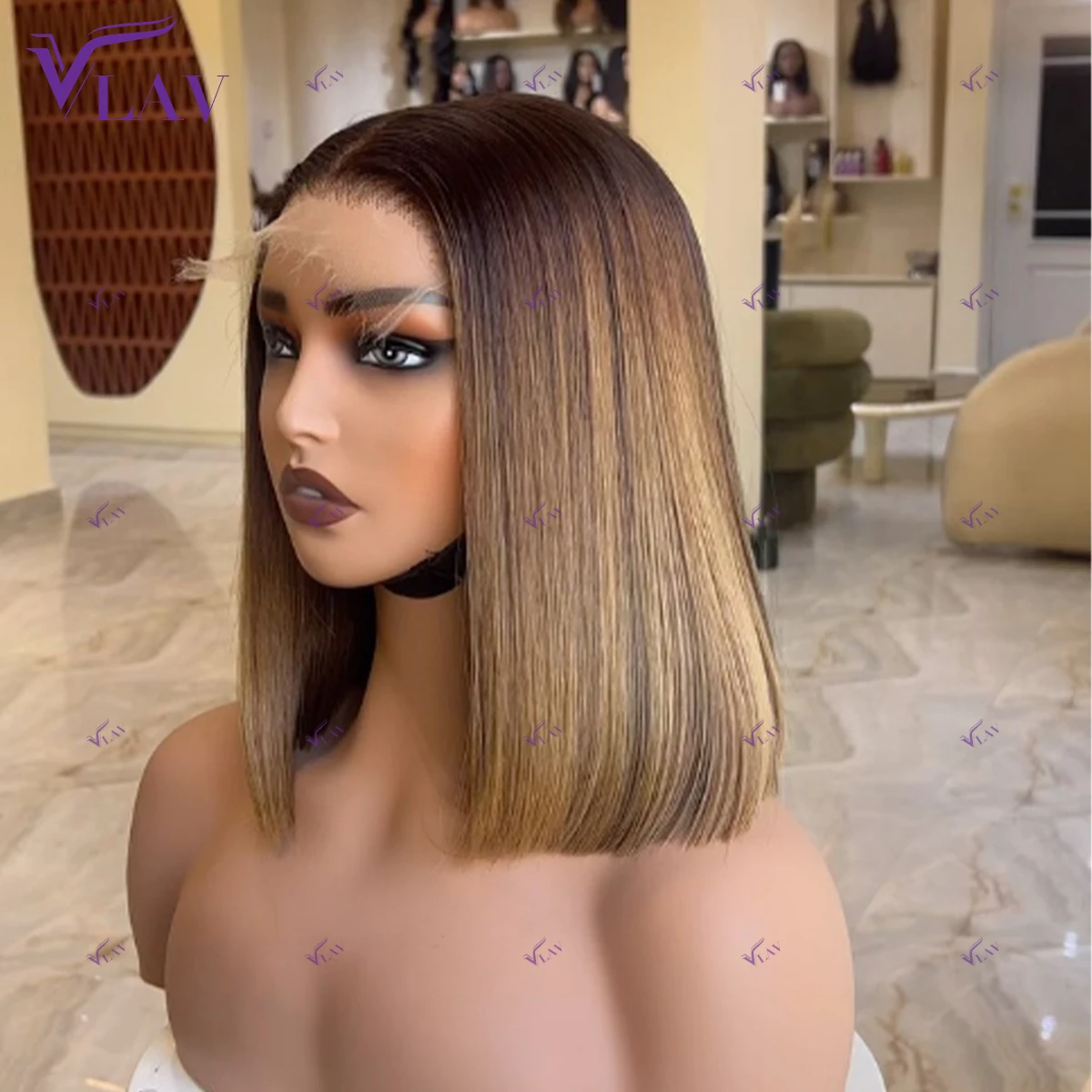 Highlight Glueless Wigs Human Hair Short Bob Wigs 13×6 HD Lace Frontal Wig 360 HD Transparent Lace Wig PrePlucked P4/27 Colored Highlight Glueless Wigs Human Hair Short Bob Wigs 13×6 HD Lace Frontal Wig 360 HD Transparent Lace Wig PrePlucked P4/27 Colored