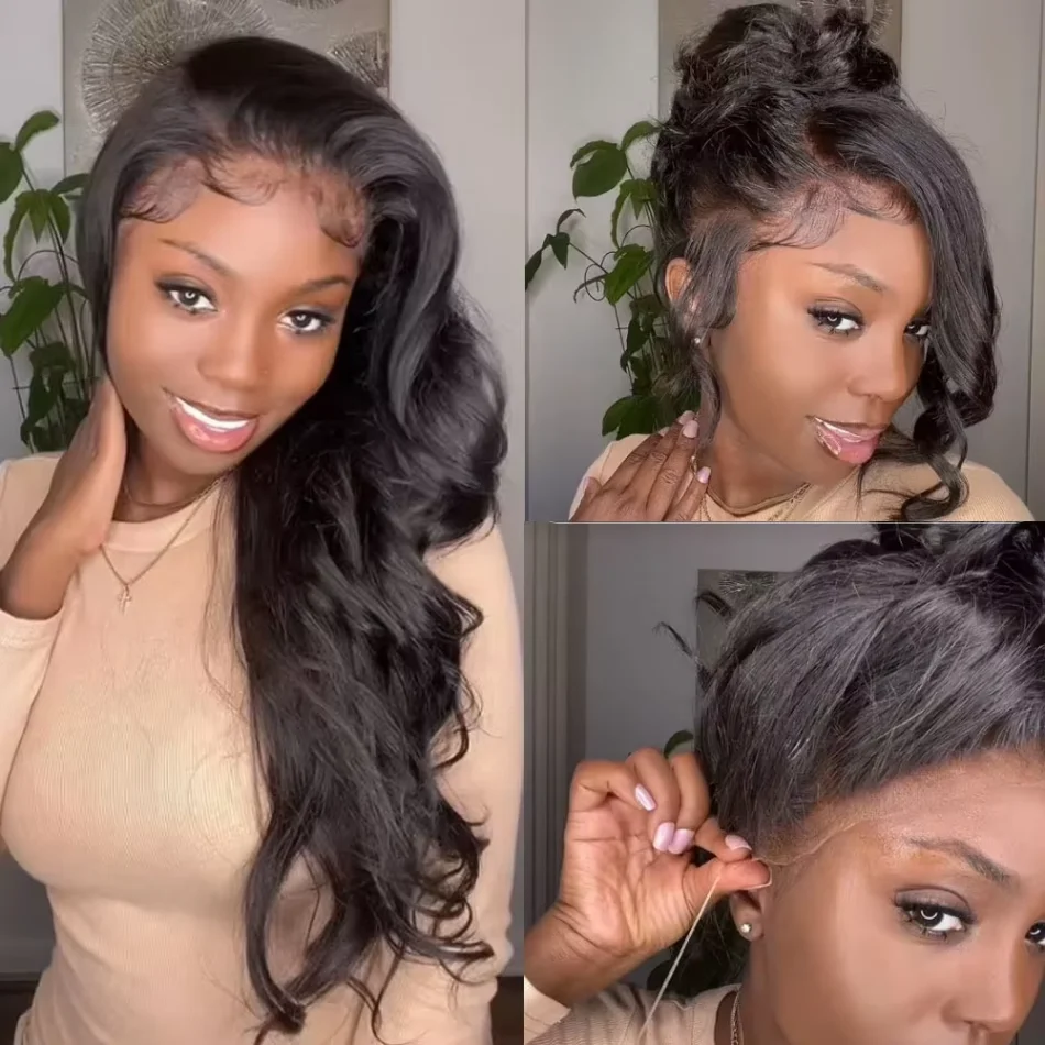 360 Full Lace Wig Human Hair Pre Plucked Hd Body Wave 250 Density Lace Wig 360 Lace Frontal Wigs Invisible Drawstring For Women 360 Full Lace Wig Human Hair Pre Plucked Hd Body Wave 250 Density Lace Wig 360 Lace Frontal Wigs Invisible Drawstring For Women