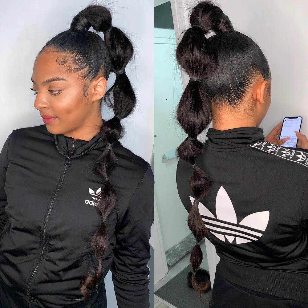 Full 360 HD Lace Frontal Human Hair Wigs PrePlucked For Women Brazilian Bone Straight 13x6 Transparent Lace Front Human Hair Wig