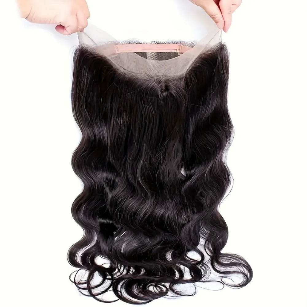 360 HD Lace Front Wig Human Hair 250% Density Body Wave Transparent Lace Frontal Wig Pre-Plucked Hair Full Hairline Natural Wigs