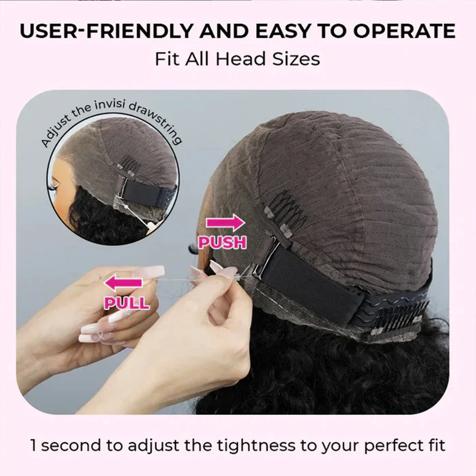 Invisi Strap Snug Fit 360 Full Lace Wig HD Transparent Lace Frontal Body Wave Glueless Human Hair Ready To Wear Wig