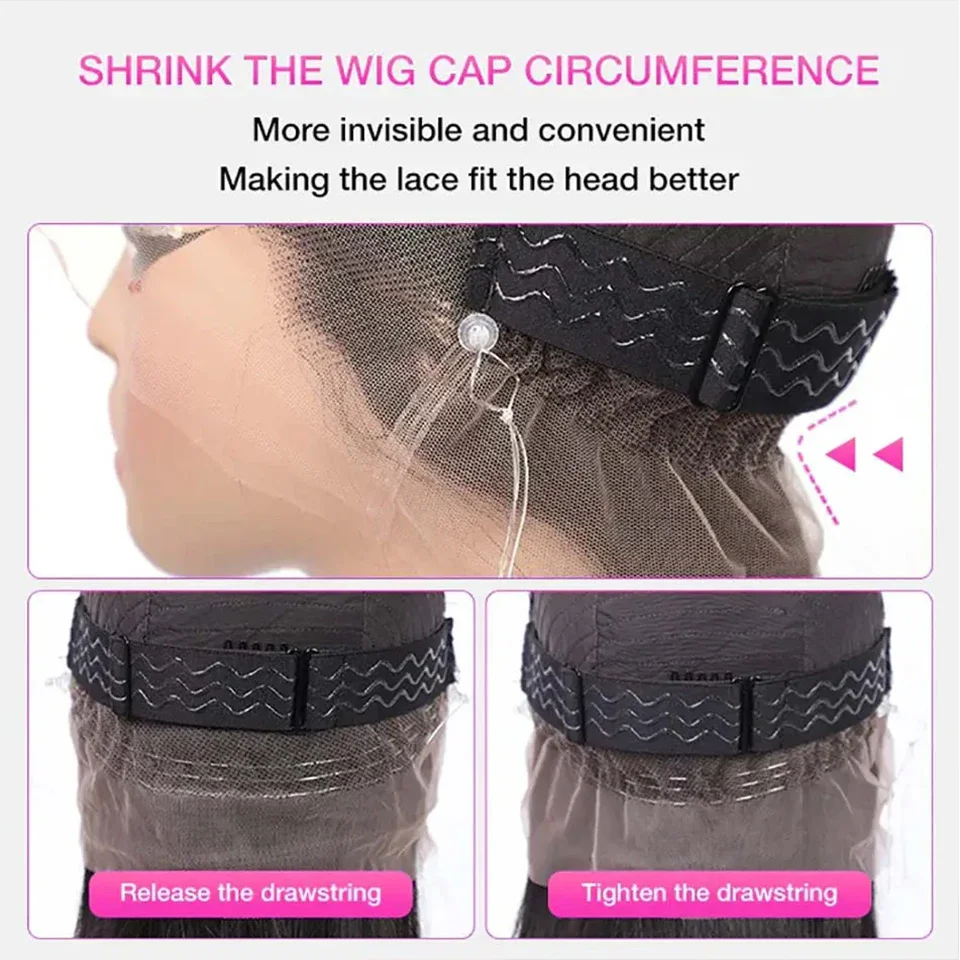 Invisi Strap Snug Fit 360 Full Lace Wig HD Transparent Lace Frontal Body Wave Glueless Human Hair Ready To Wear Wig