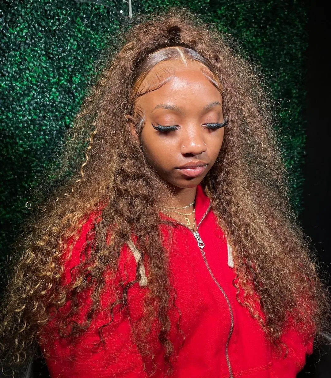 Curly 360 Full Lace Glueless Wig Human Hair Invisible Drawstring 13x6 Hd Lace P4/27 Highlight Deep Wave Frontal Wigs For Women