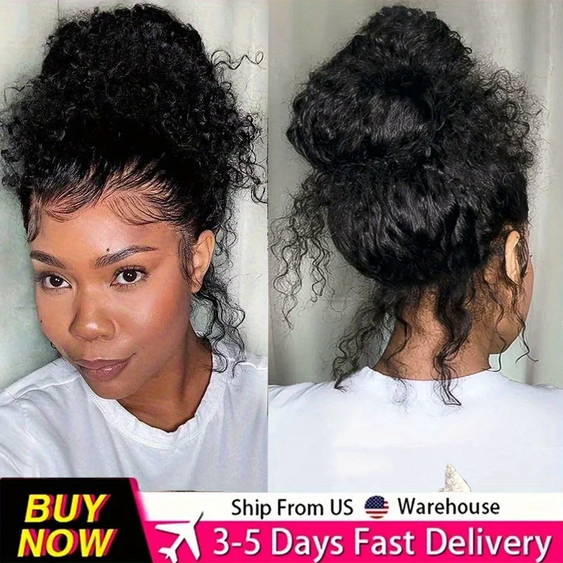 Women's 360 HD Lace Front Glueless Wig - 220Density Human Hair Deep Wave 13x4 13x6 Lace Frontal with Pre-Plucked Hairline