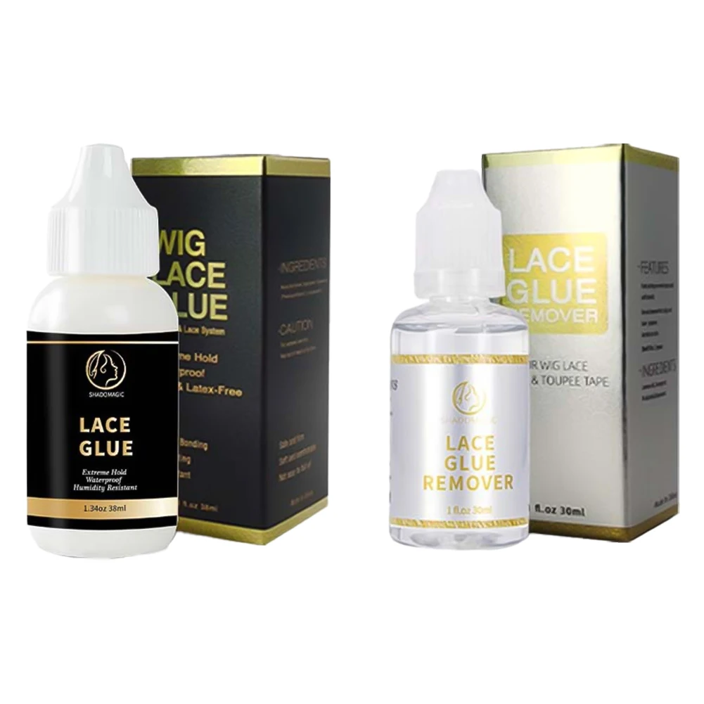 Wig Adhesive Strong Hold Lace Glue and Adhesive Remover for Wigs Extreme Hold Hair Replacement Adhesive for Toupee Systems
