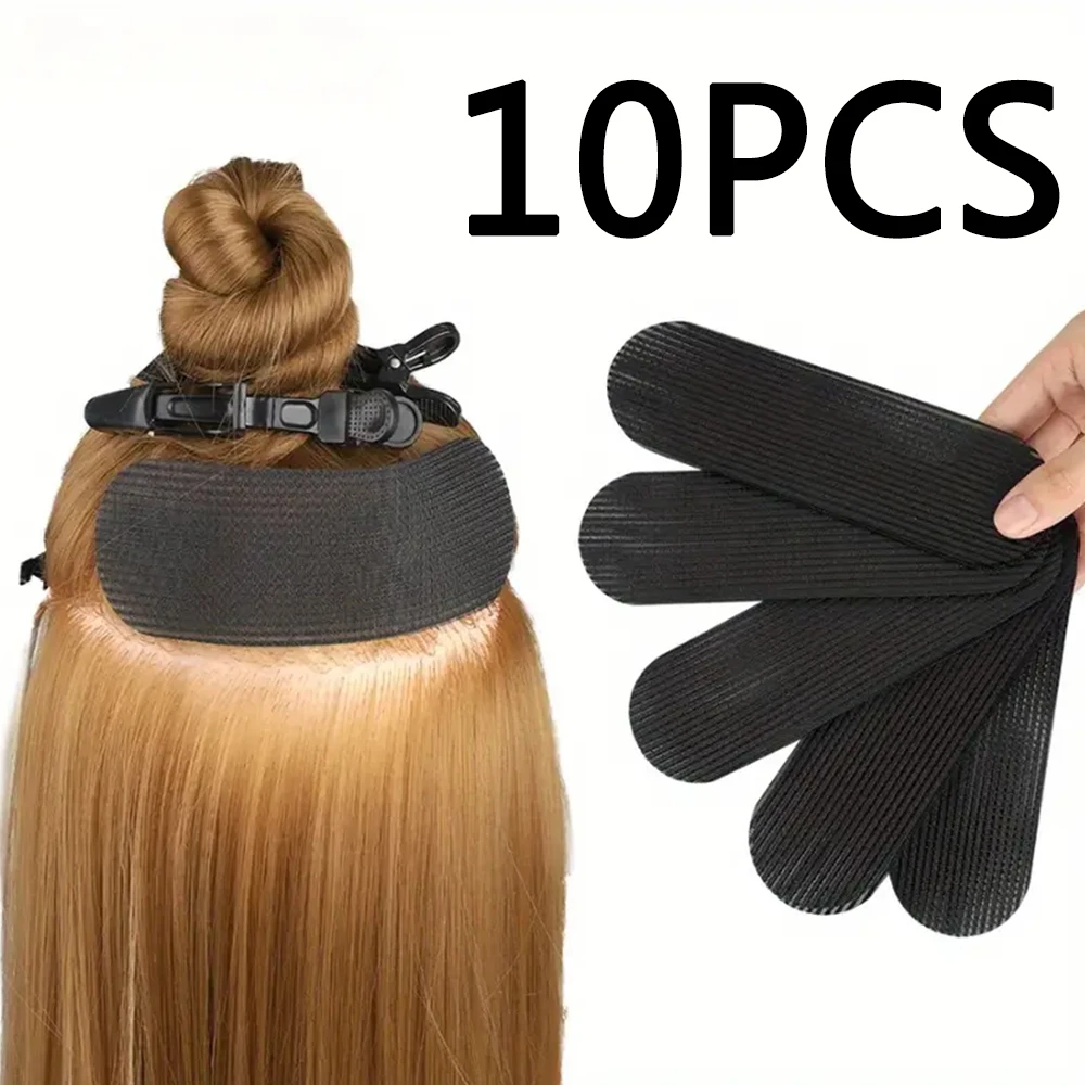 15pcs Invisible Hair Grippers, Self-Adhesive No-Slip Nylon Hair Bands,Magic Hair Stickers for All Hair Types,Hairdressing Tools