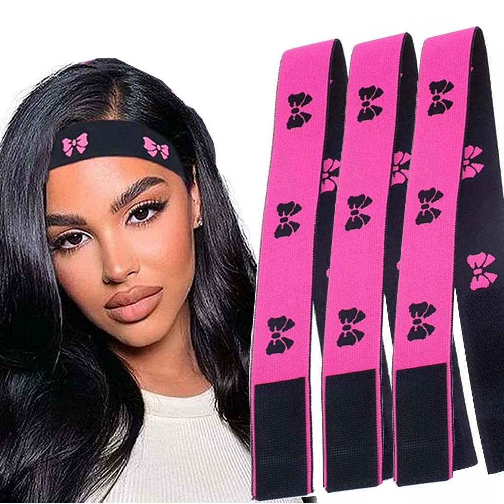 Wig Band For Edges Melt Band For Lace Wigs Adjustable Magic Sticker Edge Slayer Band 3-4cm Width Elastic Band for Hair Edges