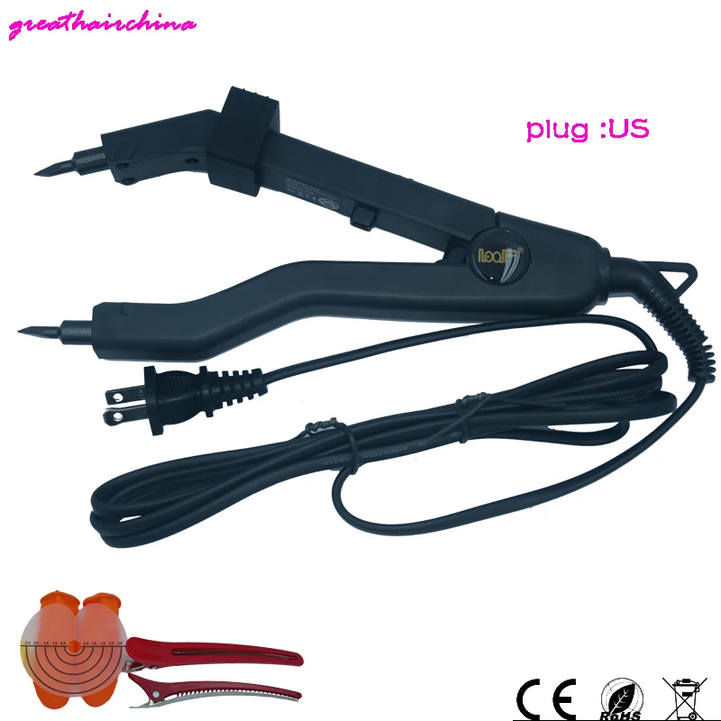 The Latest Version Sharp Tip Joint  JR-609 Professional Heat Iron Hair Connectors Keratin Hair Extensions Tools EU/AU/US/UK Plug