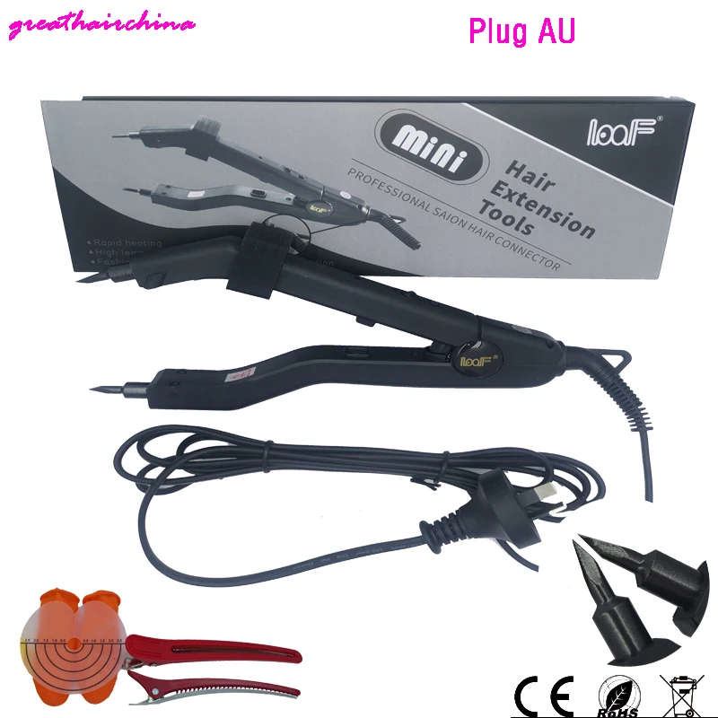 The Latest Version Sharp Tip Joint  JR-609 Professional Heat Iron Hair Connectors Keratin Hair Extensions Tools EU/AU/US/UK Plug