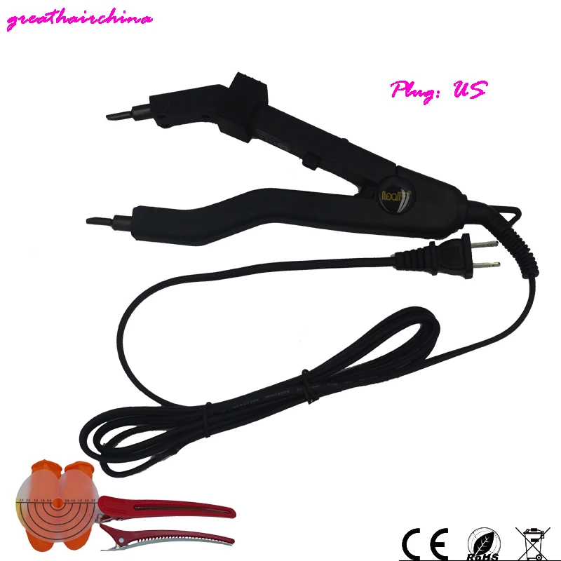 The Latest Version Sharp Tip Joint  JR-609 Professional Heat Iron Hair Connectors Keratin Hair Extensions Tools EU/AU/US/UK Plug