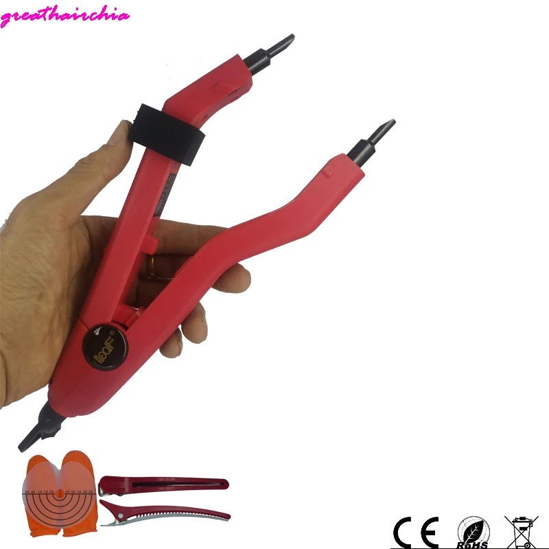 The Latest Version Sharp Tip Joint  JR-609 Professional Heat Iron Hair Connectors Keratin Hair Extensions Tools EU/AU/US/UK Plug