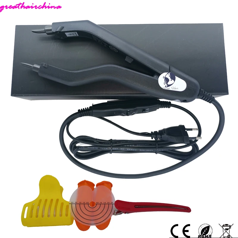 The Latest Version Sharp Tip Joint  JR-609 Professional Heat Iron Hair Connectors Keratin Hair Extensions Tools EU/AU/US/UK Plug