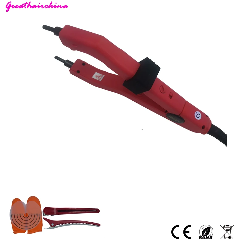 The Latest Version Sharp Tip Joint  JR-609 Professional Heat Iron Hair Connectors Keratin Hair Extensions Tools EU/AU/US/UK Plug