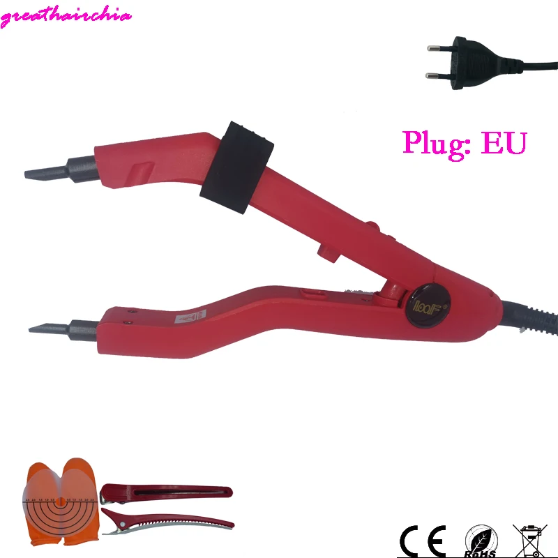 The Latest Version Sharp Tip Joint  JR-609 Professional Heat Iron Hair Connectors Keratin Hair Extensions Tools EU/AU/US/UK Plug