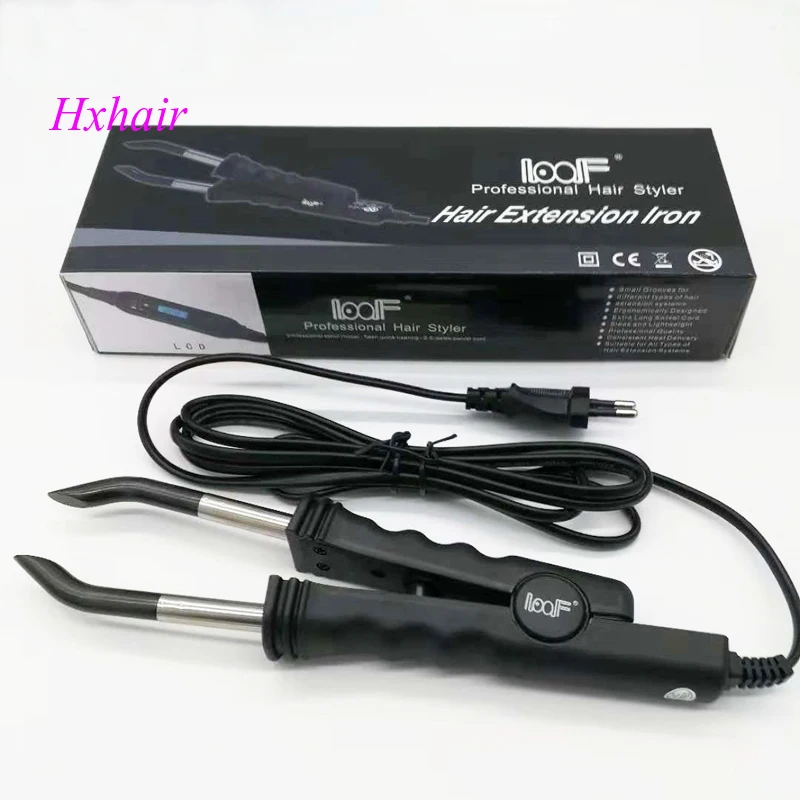 Loof Hair Extension Fusion Connector Hair connector / Hair Extension Fusion Iron / European plug 220v Black Pink color Loof Hair Extension Fusion Connector Hair connector / Hair Extension Fusion Iron / European plug 220v Black Pink color