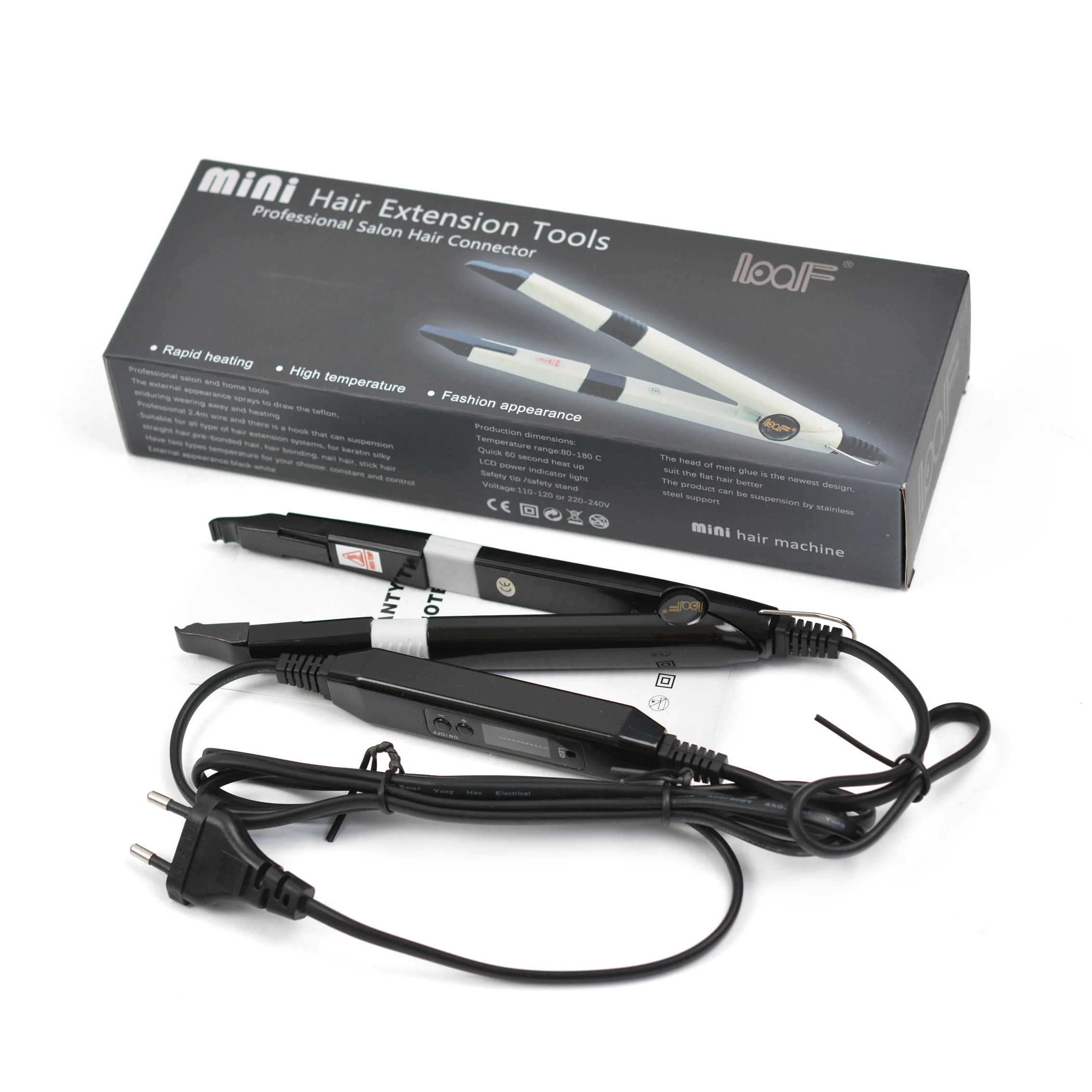 1 pc Hair Extension Fusion Iron Connector Keratin Bonding Tools Adjustable Temperature Fusion Heat Connector