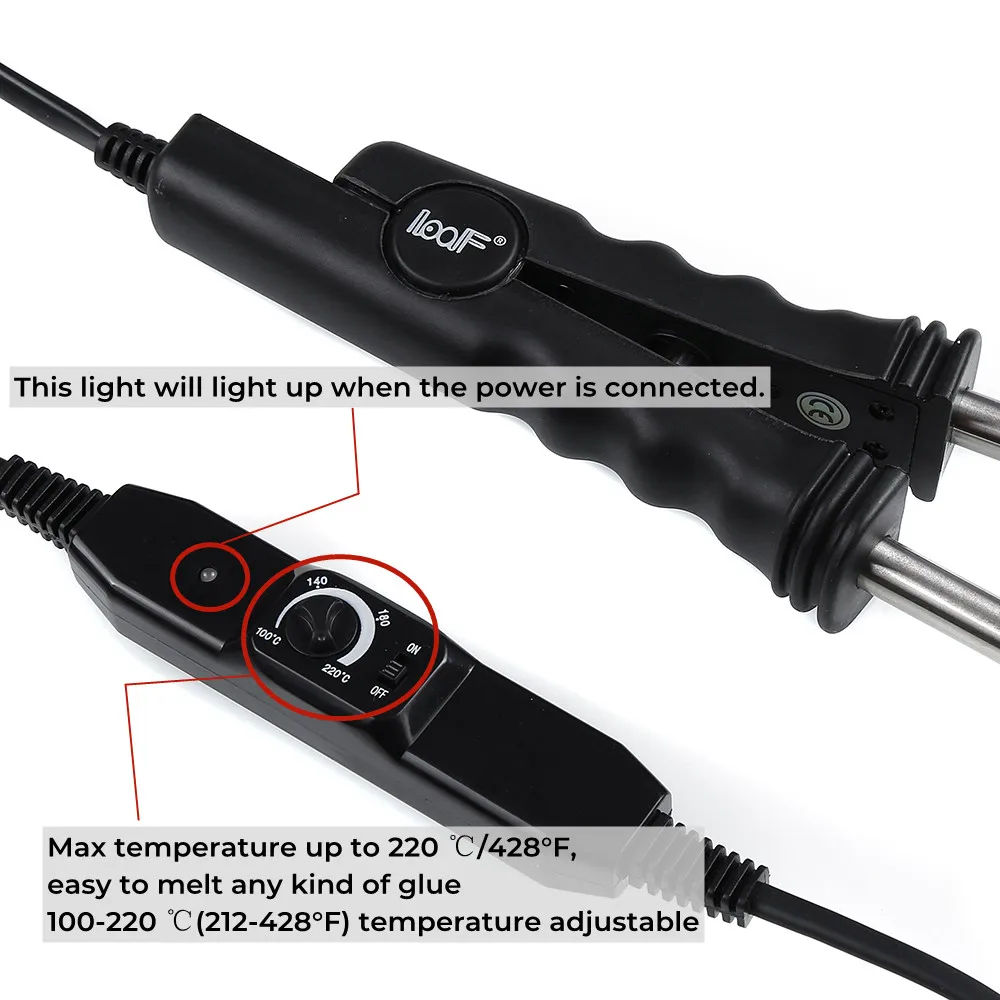 1pcs Adjustable Temperature LOOF Keratin Heatbond Connector Hair Extension Iron, Fusion Hair Keratin Bonding Tools 1pcs Adjustable Temperature LOOF Keratin Heatbond Connector Hair Extension Iron, Fusion Hair Keratin Bonding Tools