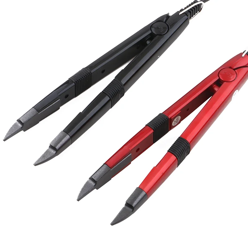 Black Color Narrow Flat Tip Hair Connector Mini Professional Hair Styler Tools Hair Extension Iron