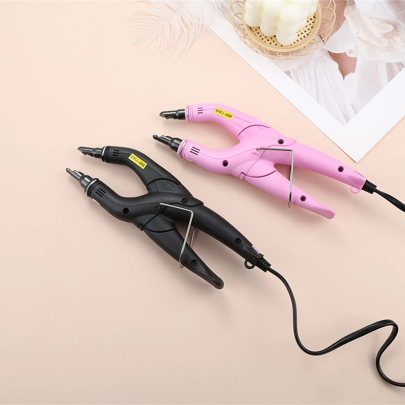 Hot Sale Pink/Black Hair Extensions Machine EU Plug Hair Heat Connector Fusion Hair Extensions Kit for All Stypes Hair Hot Sale Pink/Black Hair Extensions Machine EU Plug Hair Heat Connector Fusion Hair Extensions Kit for All Stypes Hair