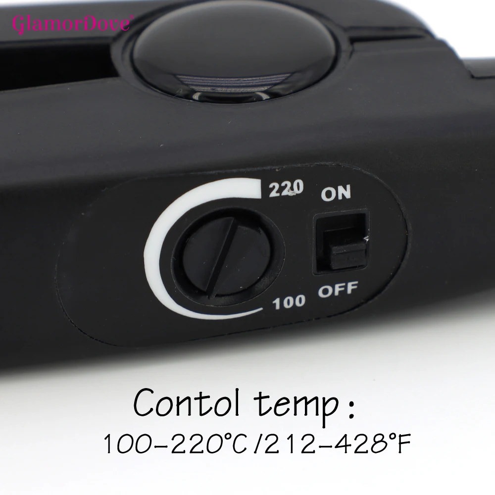 Hair Extensions Connector Iron Adjustable Temperature Hair Heat Wand Flat Shape Hair Extensions Machine