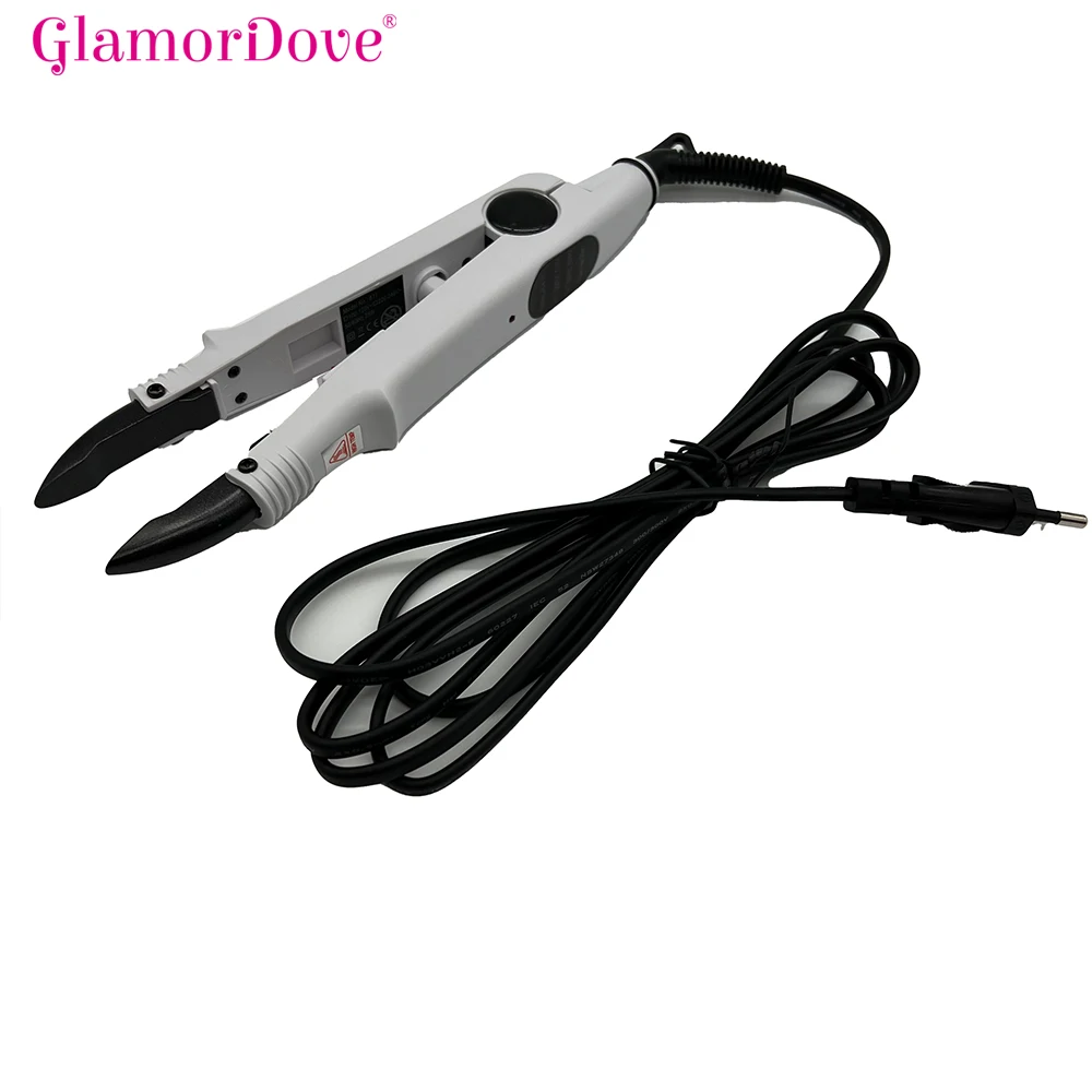 Hair Extensions Connector Iron Adjustable Temperature Hair Heat Wand Flat Shape Hair Extensions Machine