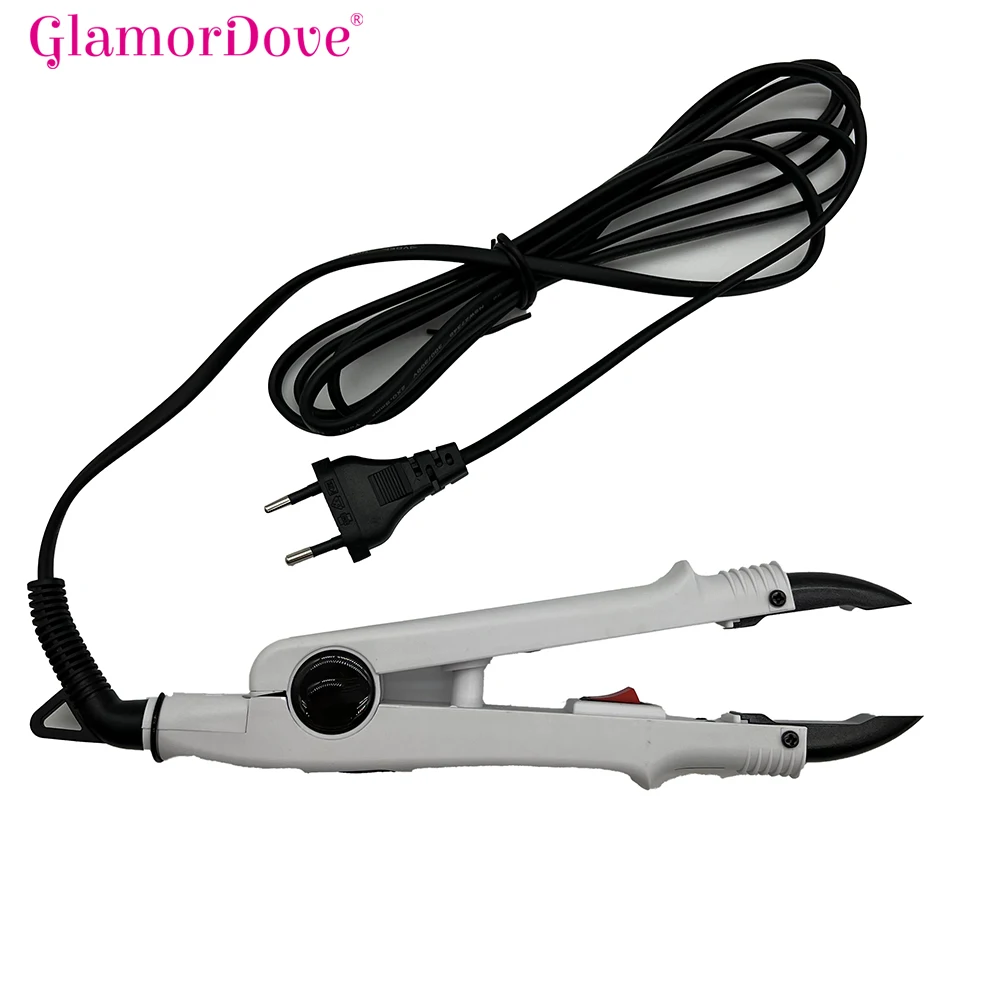 Hair Extensions Connector Iron Adjustable Temperature Hair Heat Wand Flat Shape Hair Extensions Machine