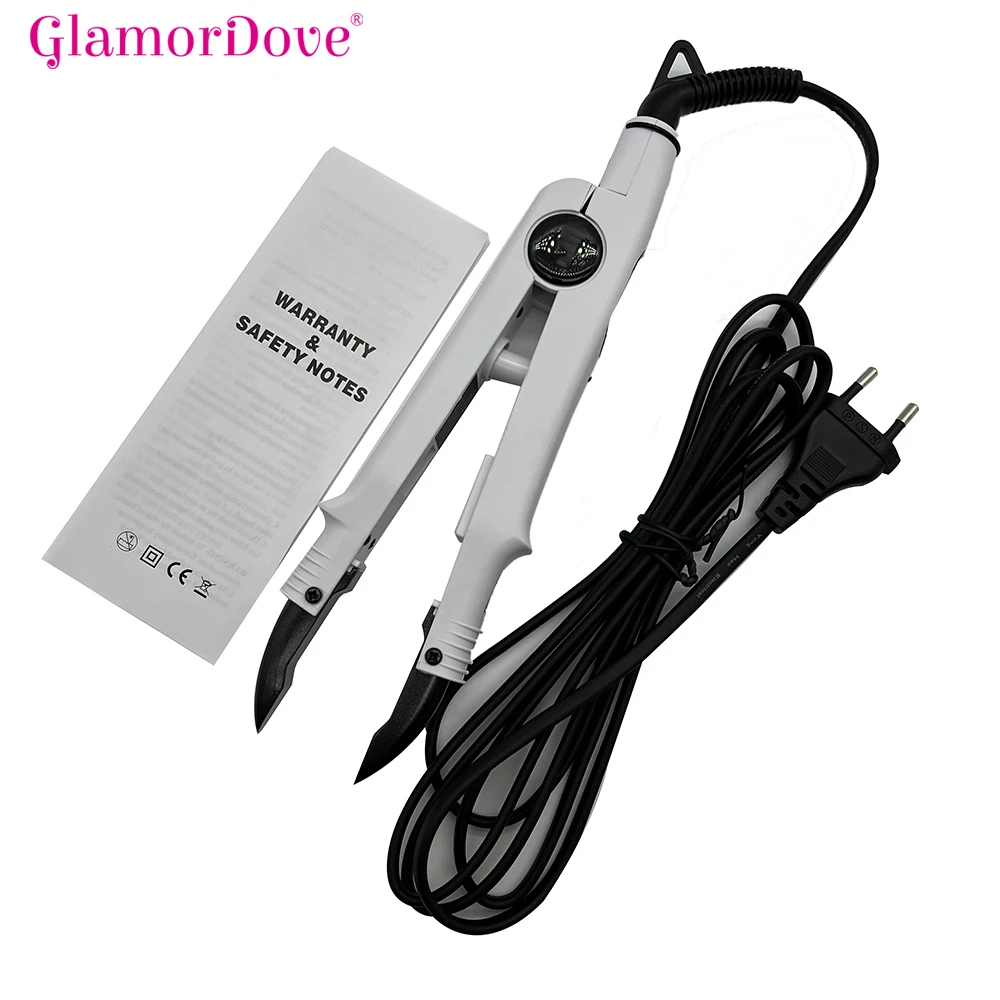 Hair Extensions Connector Iron Adjustable Temperature Hair Heat Wand Flat Shape Hair Extensions Machine