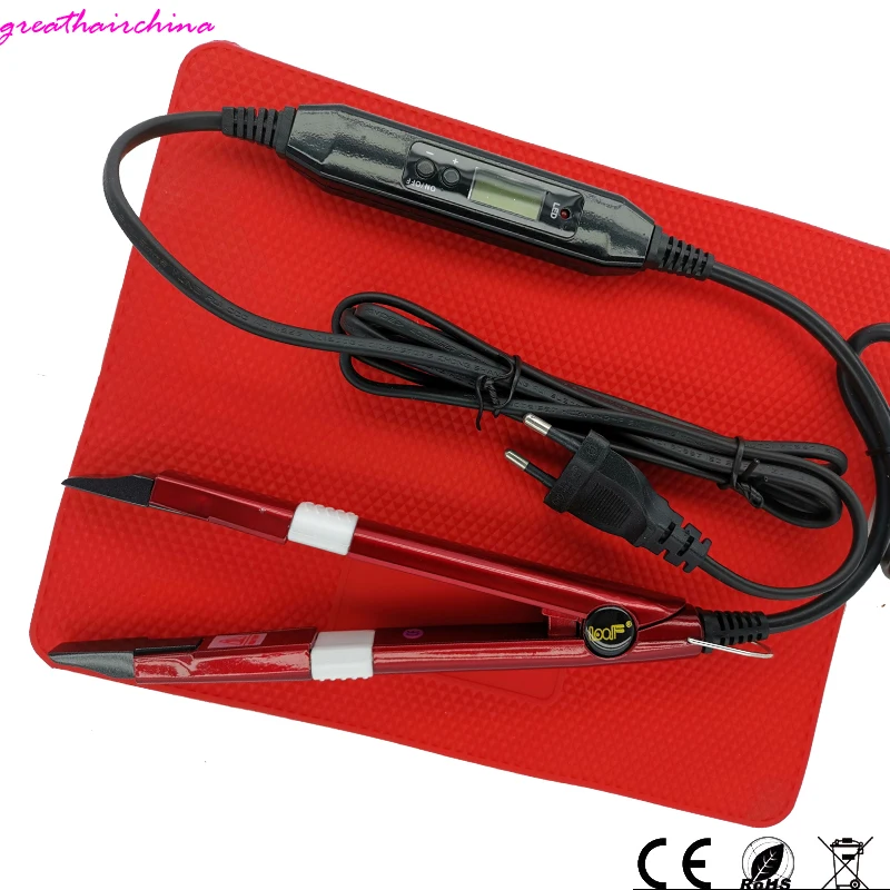 1 pcs Newest Fashion Professional Mini LED Keratin Fusion Connector Щипцы Hairdress Gift 500 °C Heat Insulation Silicone Pad 1 pcs Newest Fashion Professional Mini LED Keratin Fusion Connector Щипцы Hairdress Gift 500 °C Heat Insulation Silicone Pad