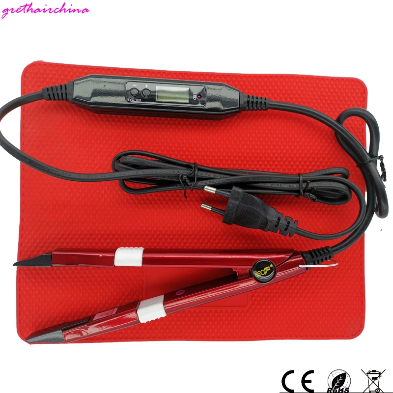 1 pcs Newest Fashion Professional Mini LED Keratin Fusion Connector Щипцы Hairdress Gift 500 °C Heat Insulation Silicone Pad 1 pcs Newest Fashion Professional Mini LED Keratin Fusion Connector Щипцы Hairdress Gift 500 °C Heat Insulation Silicone Pad