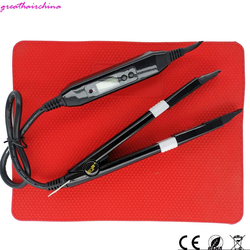 1 pcs Newest Fashion Professional Mini LED Keratin Fusion Connector Щипцы Hairdress Gift 500 °C Heat Insulation Silicone Pad 1 pcs Newest Fashion Professional Mini LED Keratin Fusion Connector Щипцы Hairdress Gift 500 °C Heat Insulation Silicone Pad