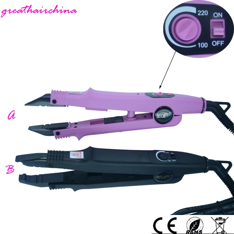1Pcs /Lot Heat Control Adjustable Tempera Ture 100C to 200C Heat Fusion Keratin Hair Extension Iron Hairdress Connectors