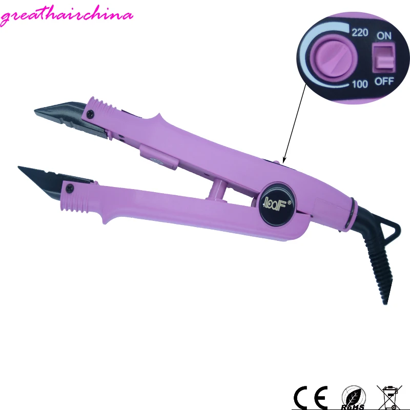 1Pcs /Lot Heat Control Adjustable Tempera Ture 100C to 200C Heat Fusion Keratin Hair Extension Iron Hairdress Connectors